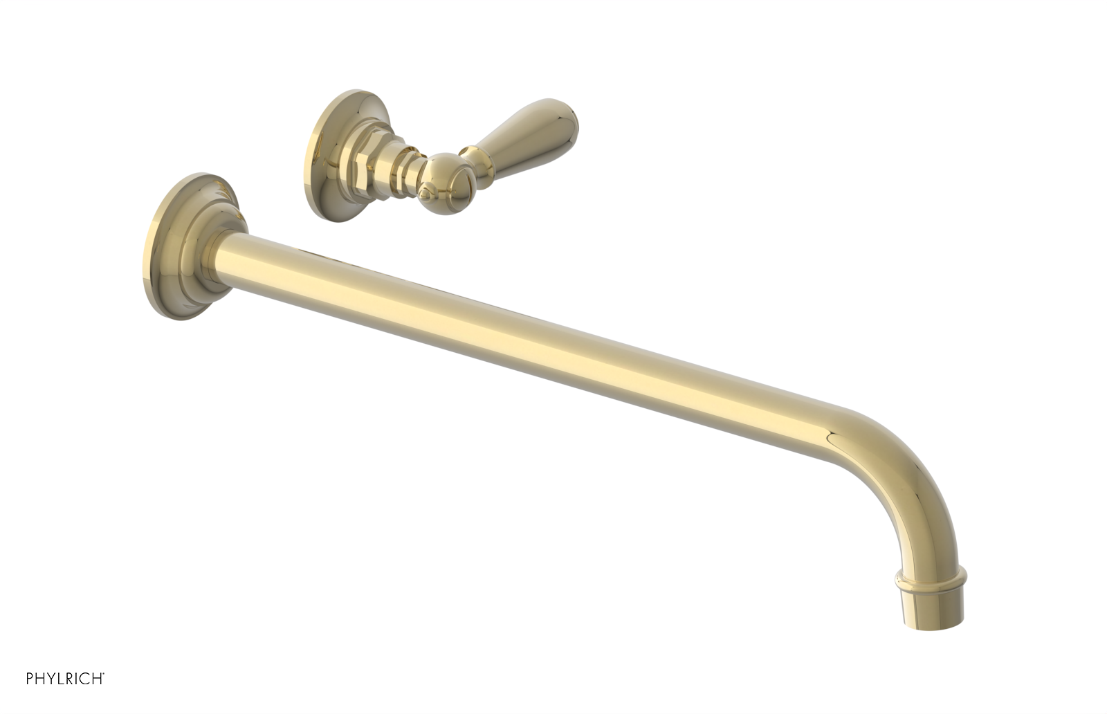 Phylrich Jamestown 14" Spout Single Handle Wall Lavatory Set