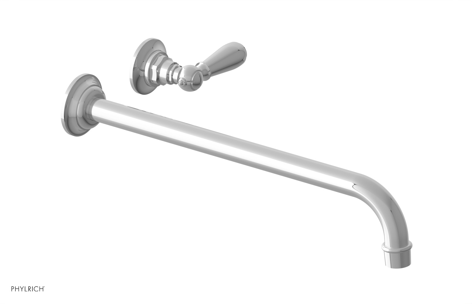 polished chrome bathroom faucet