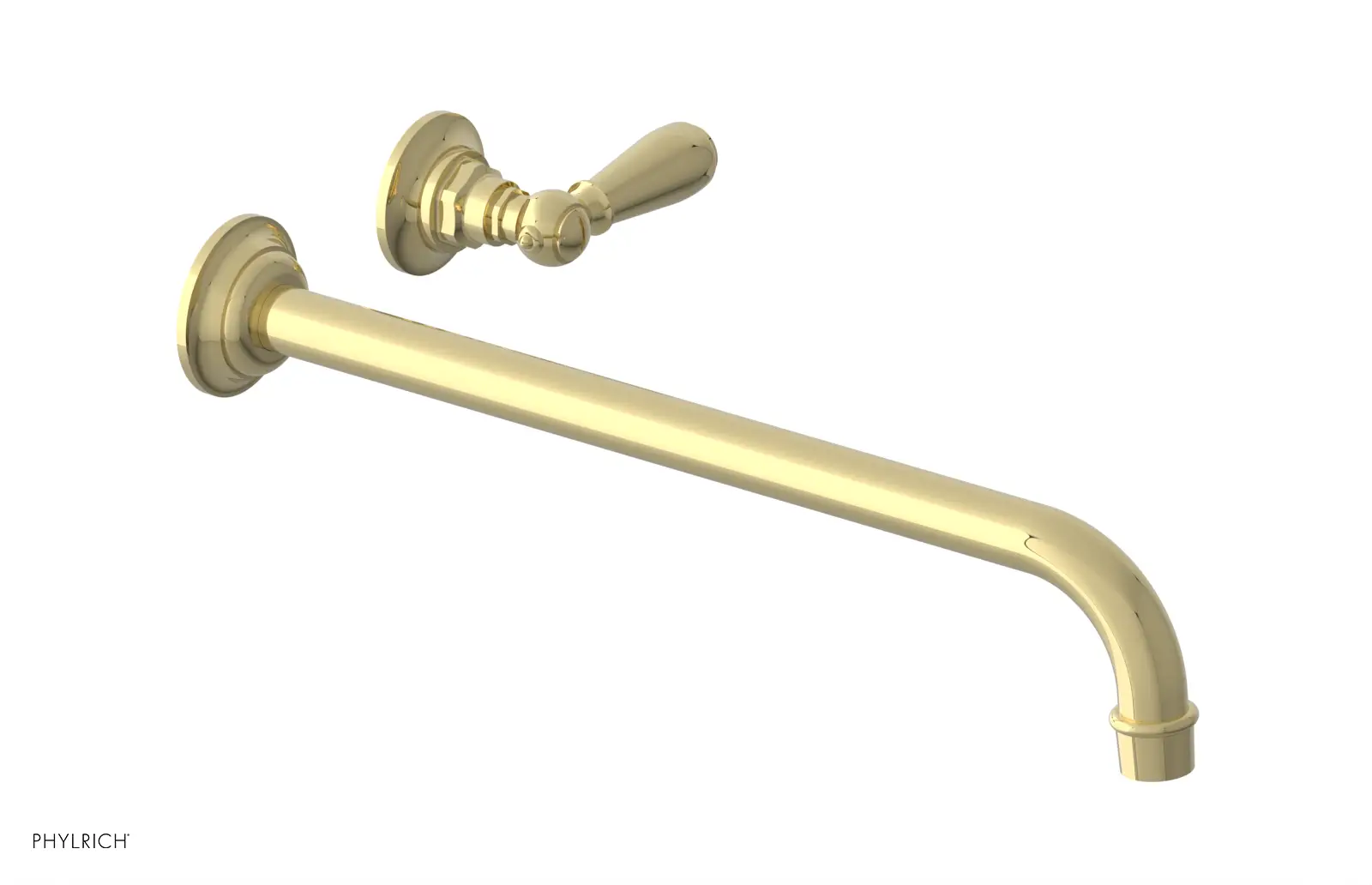 Phylrich Jamestown 14" Spout Single Handle Wall Lavatory Set by Phylrich