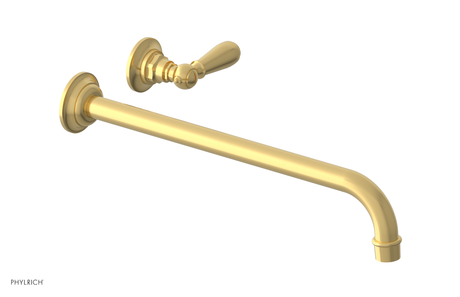 Phylrich Jamestown 14" Spout Single Handle Wall Lavatory Set