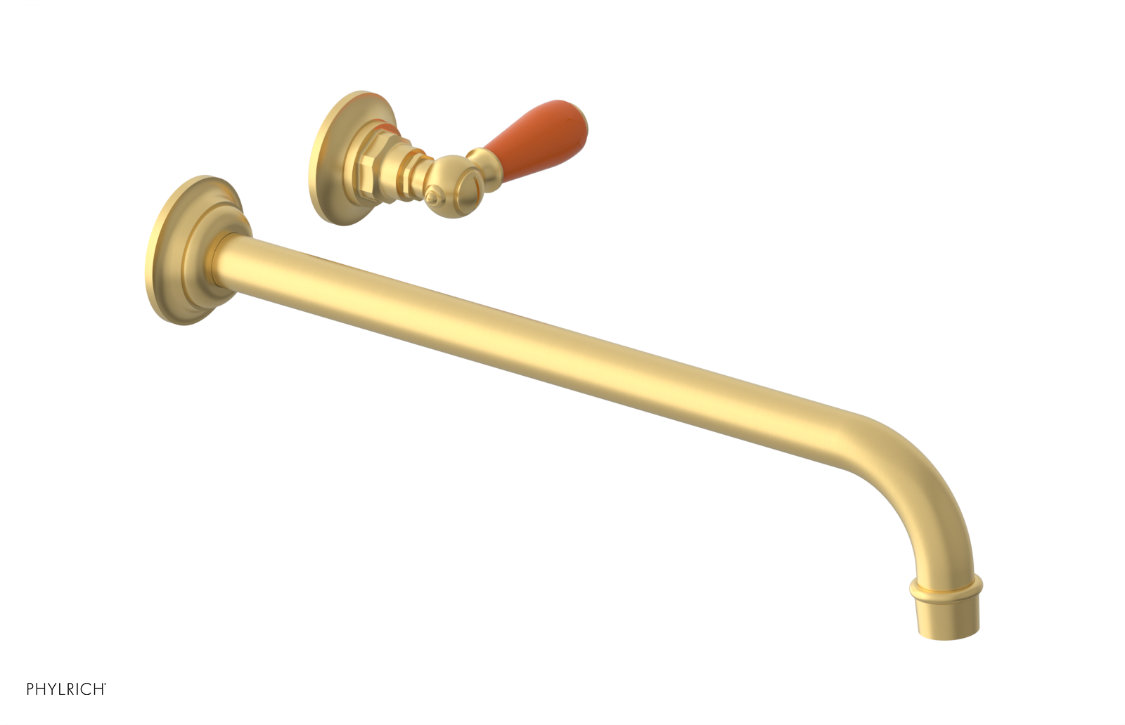 Phylrich Jamestown 14" Spout Single Handle Wall Lavatory Set by Phylrich