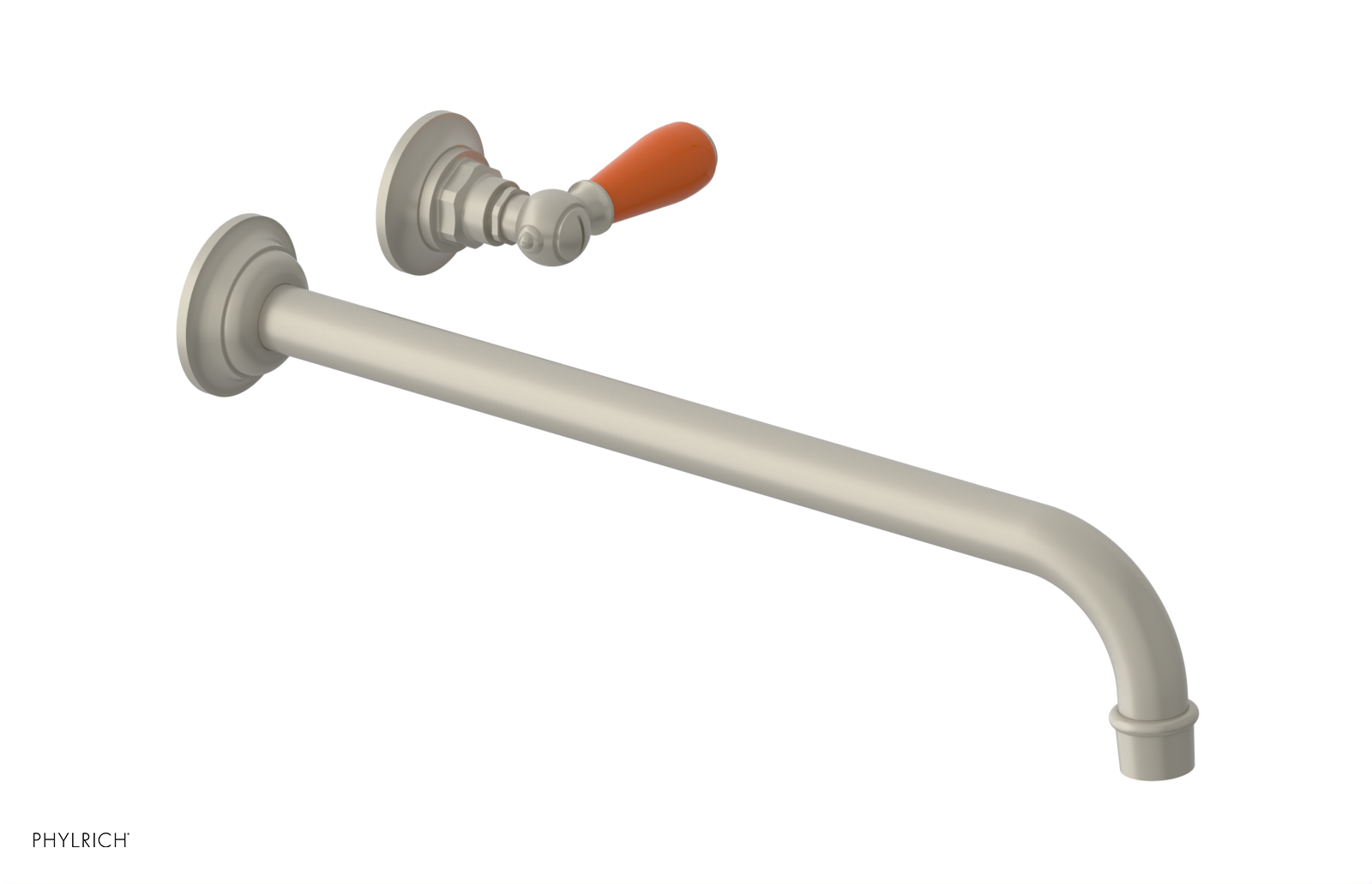 Phylrich Jamestown 14" Spout Single Handle Wall Lavatory Set by Phylrich