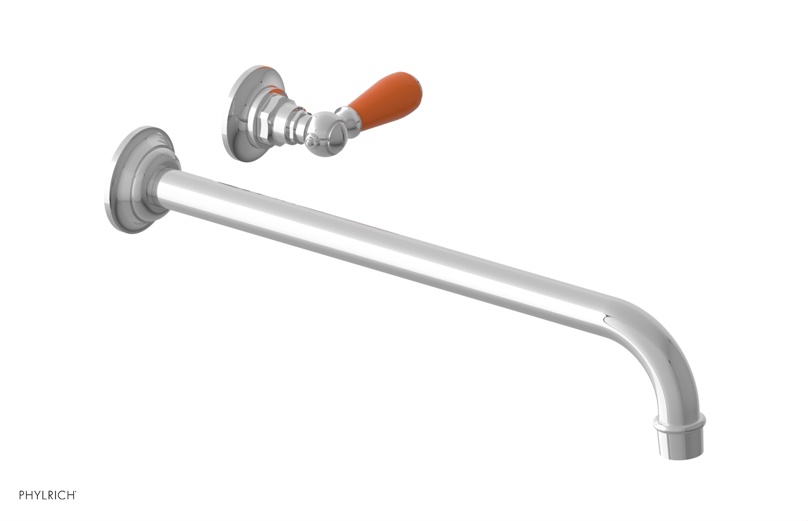 Phylrich Jamestown 14" Spout Single Handle Wall Lavatory Set