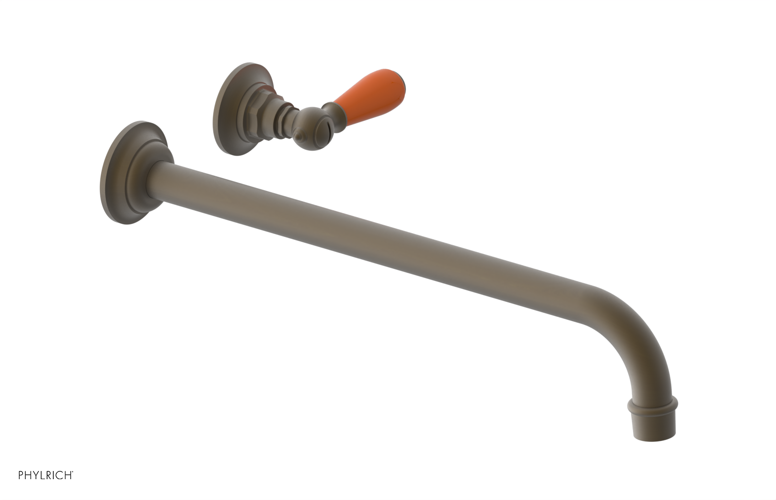 Phylrich Jamestown 14" Spout Single Handle Wall Lavatory Set by Phylrich