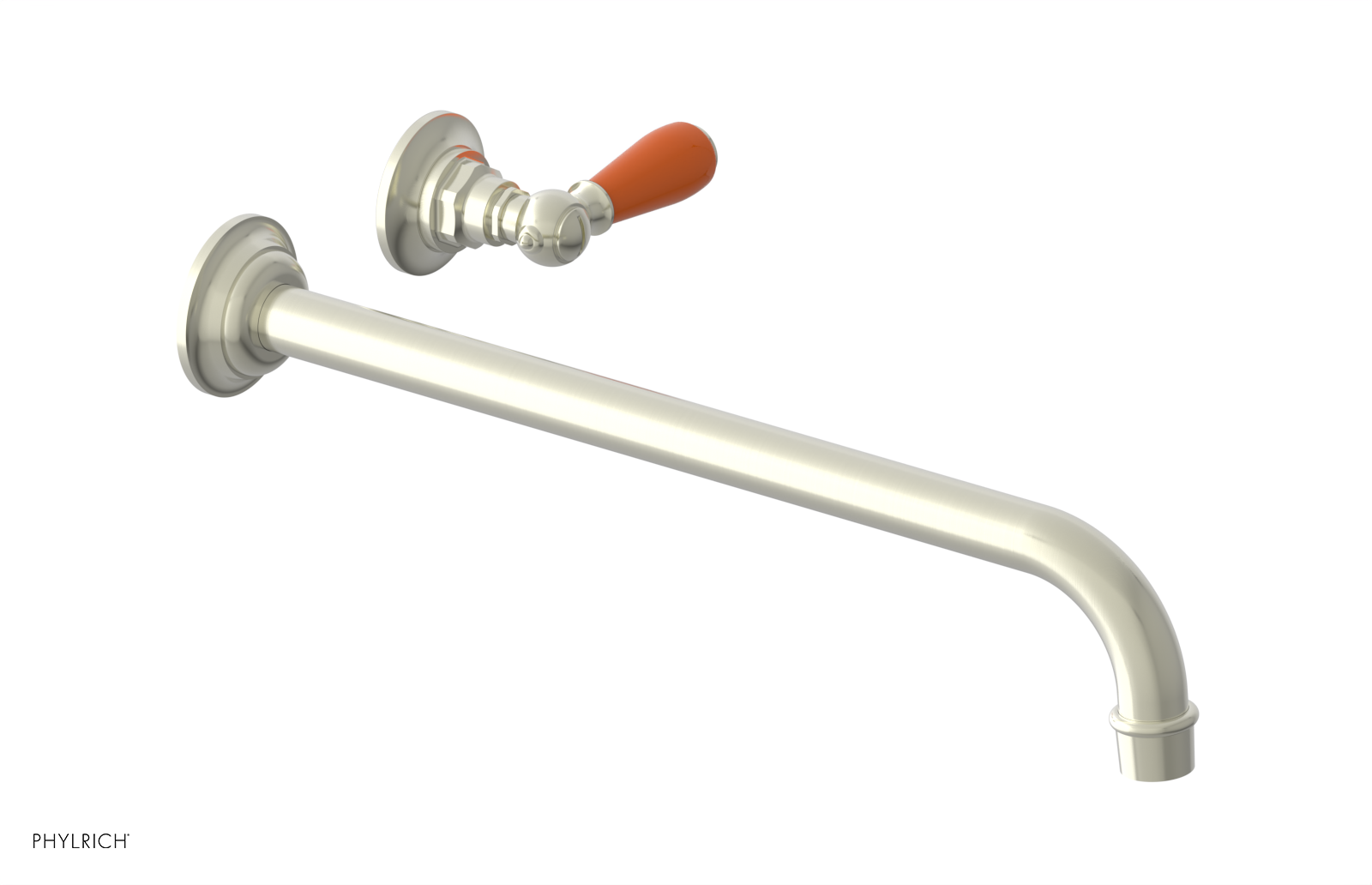 Phylrich Jamestown 14" Spout Single Handle Wall Lavatory Set by Phylrich