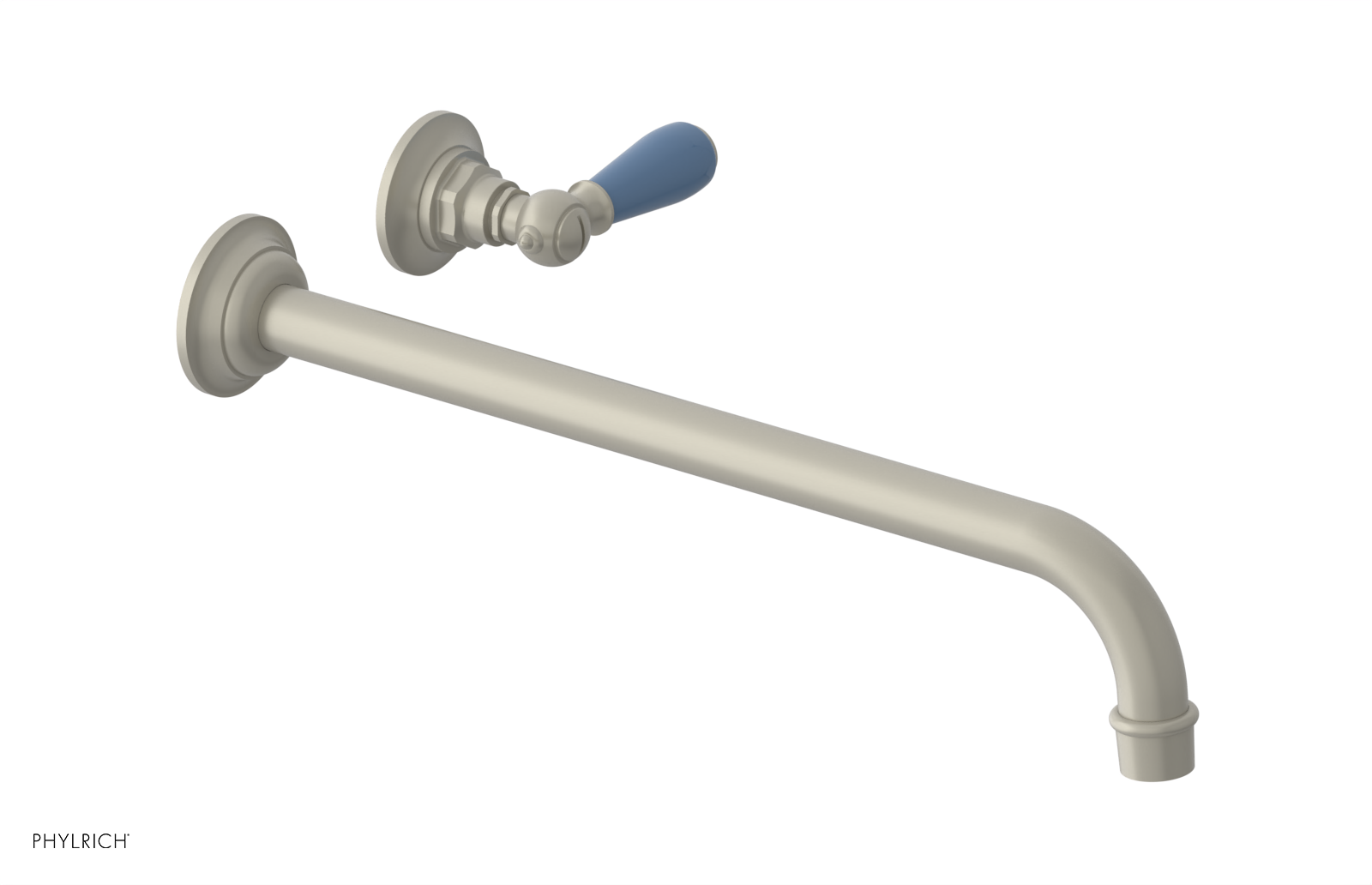 Phylrich Jamestown 14" Spout Single Handle Wall Lavatory Set by Phylrich
