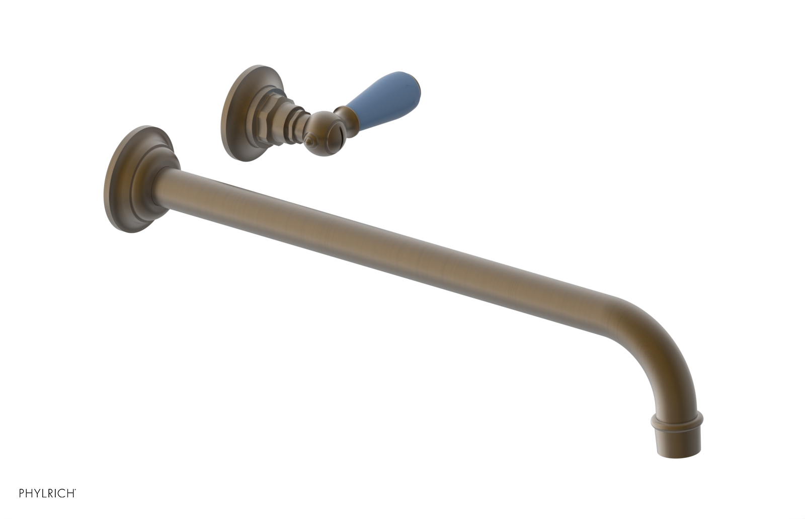 Phylrich Jamestown 14" Spout Single Handle Wall Lavatory Set by Phylrich