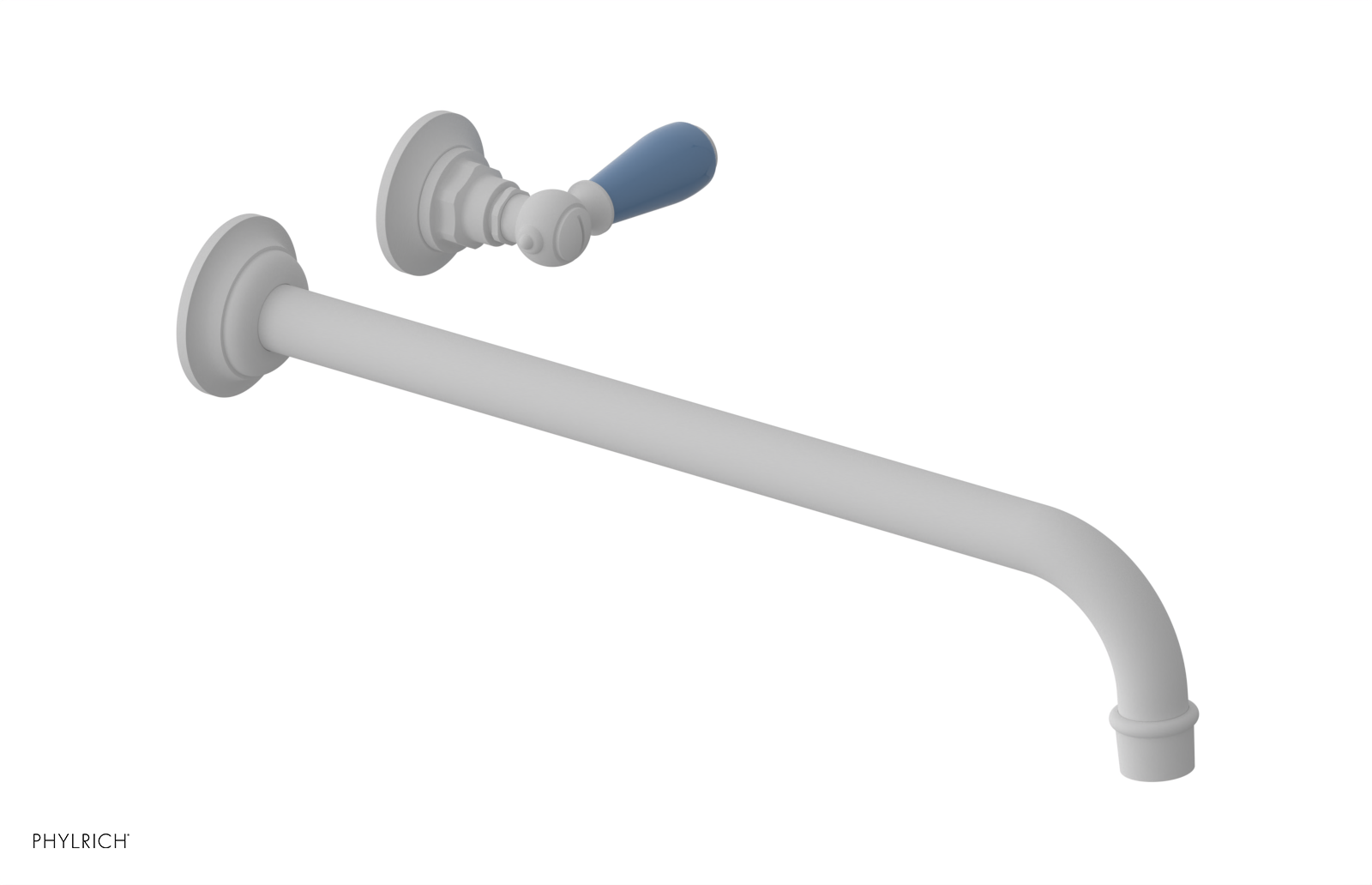 Phylrich Jamestown 14" Spout Single Handle Wall Lavatory Set by Phylrich