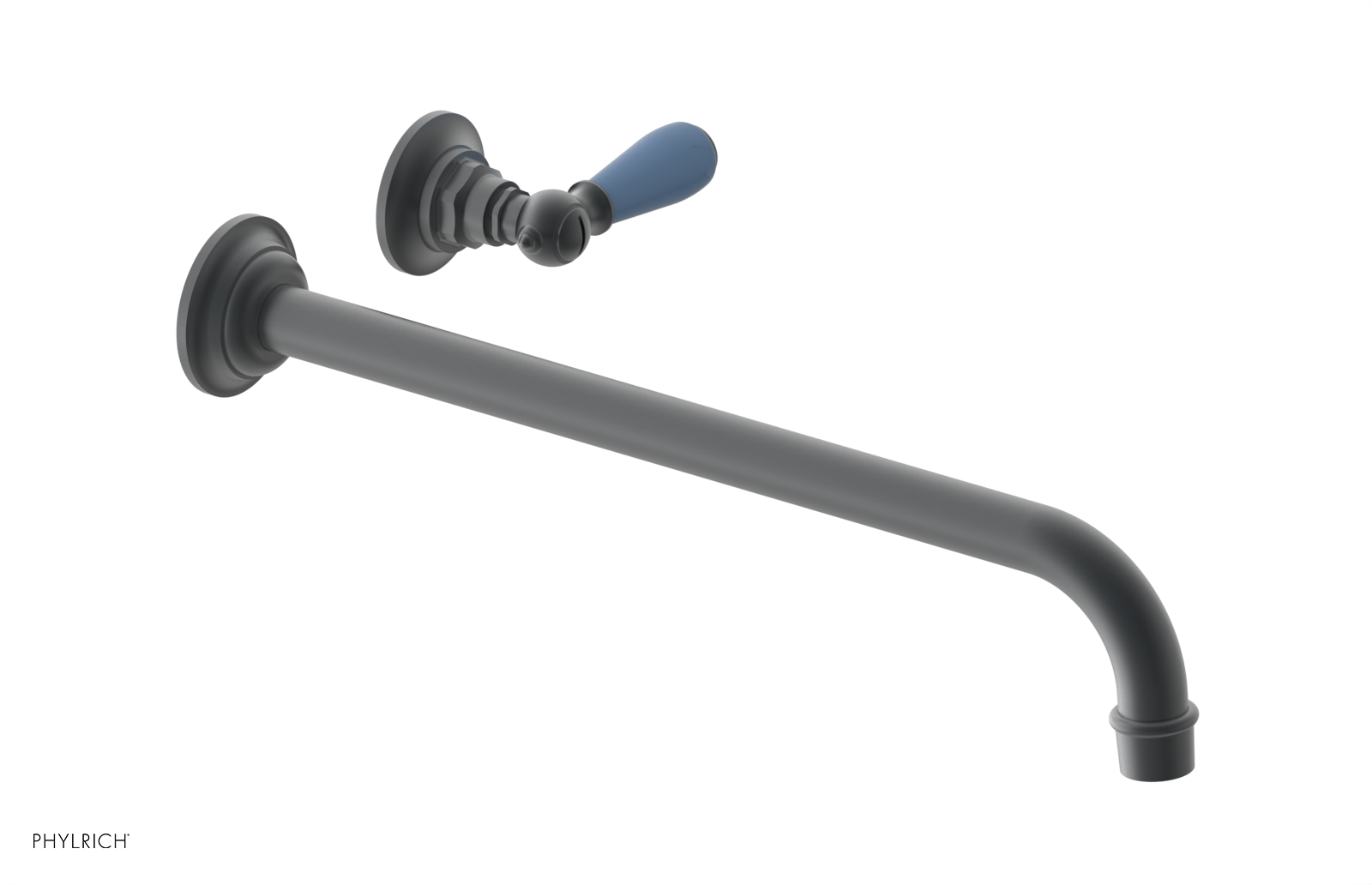 Phylrich Jamestown 14" Spout Single Handle Wall Lavatory Set