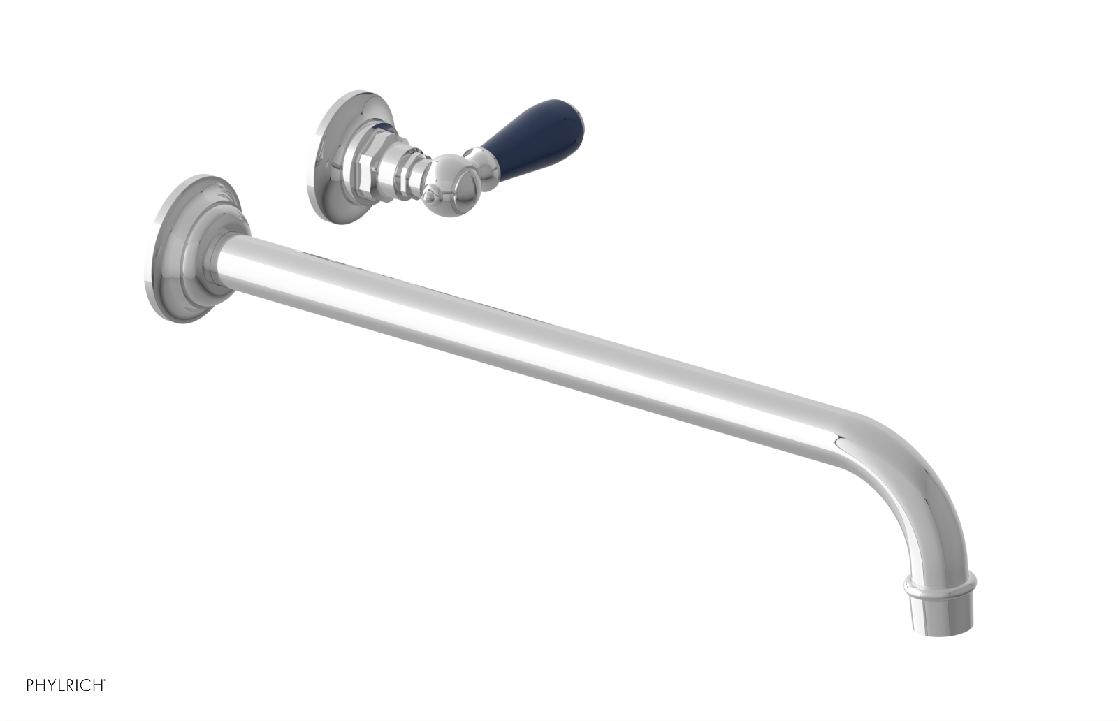 Phylrich Jamestown 14" Spout Single Handle Wall Lavatory Set by Phylrich