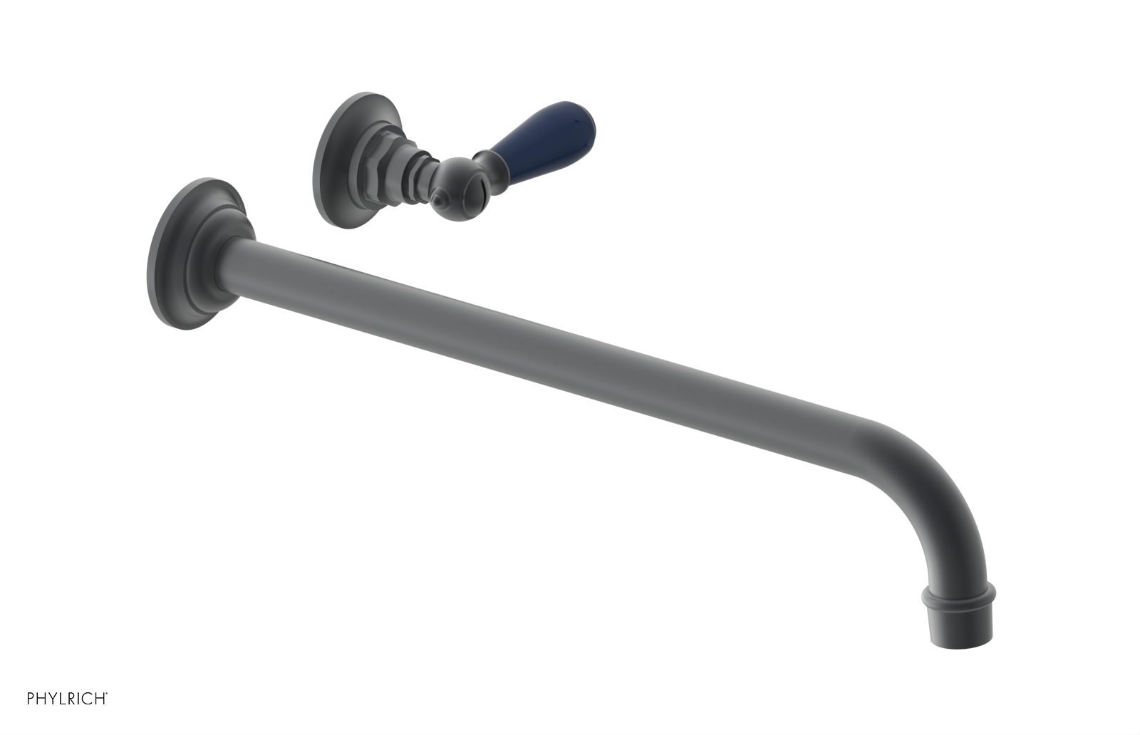 Phylrich Jamestown 14" Spout Single Handle Wall Lavatory Set by Phylrich