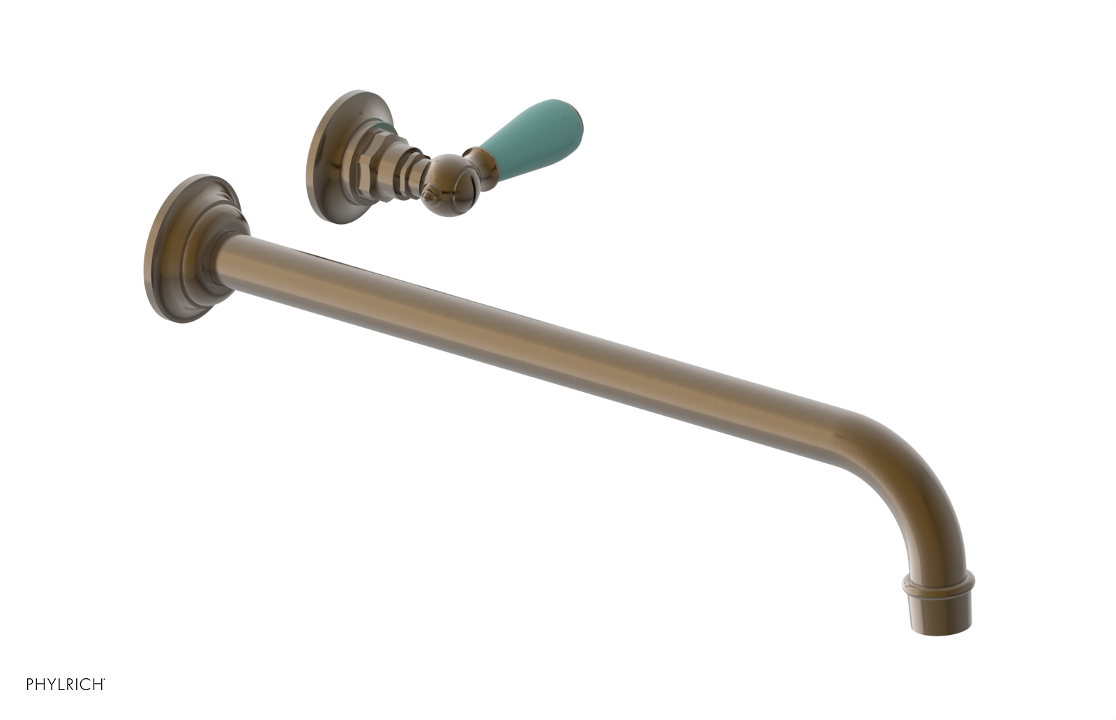 Phylrich Jamestown 14" Spout Single Handle Wall Lavatory Set