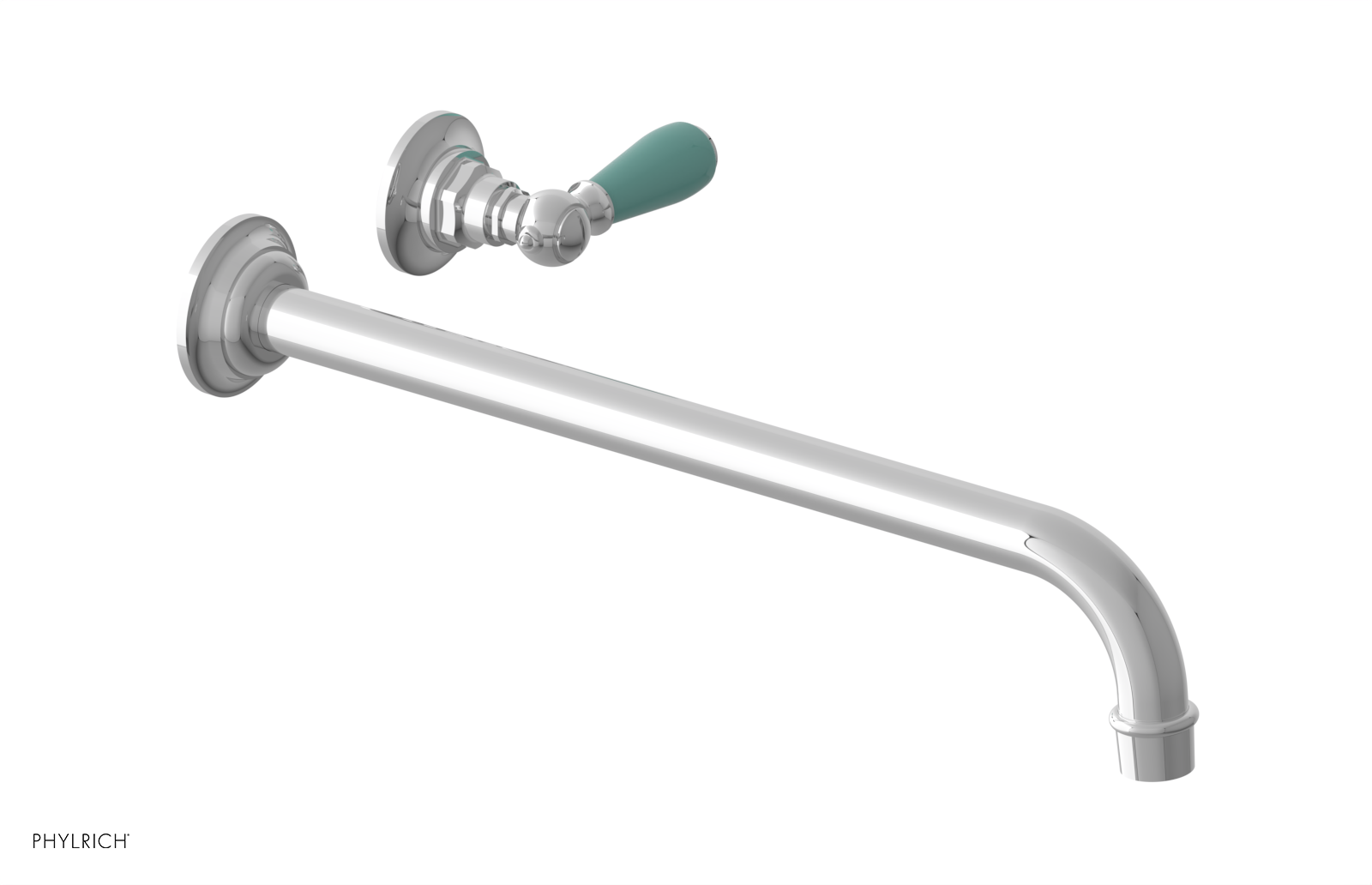 Phylrich Jamestown 14" Spout Single Handle Wall Lavatory Set