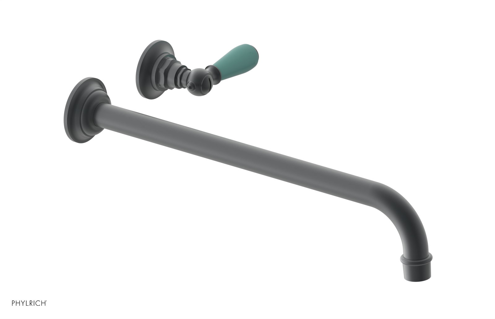 Phylrich Jamestown 14" Spout Single Handle Wall Lavatory Set