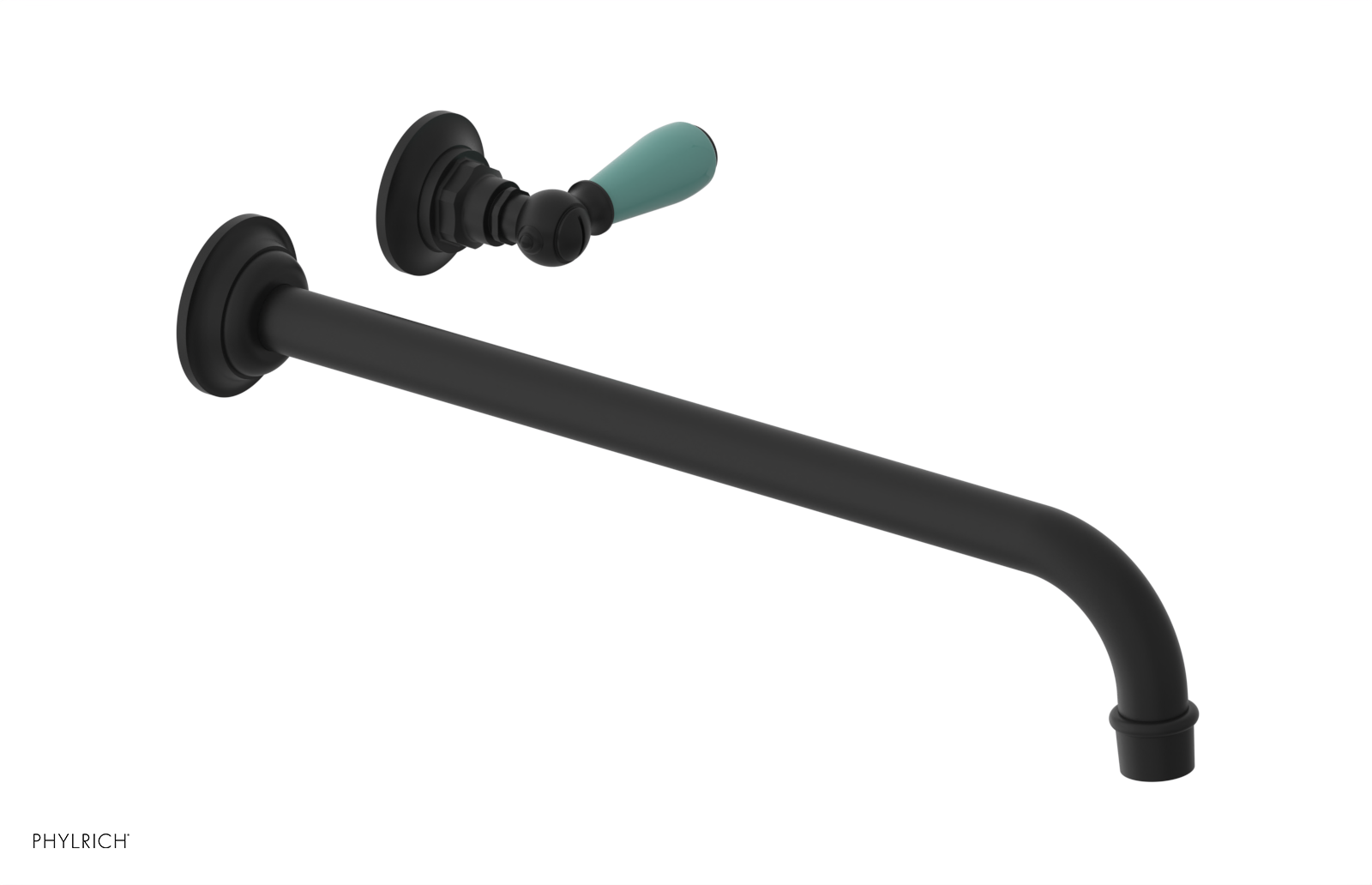 Phylrich Jamestown 14" Spout Single Handle Wall Lavatory Set