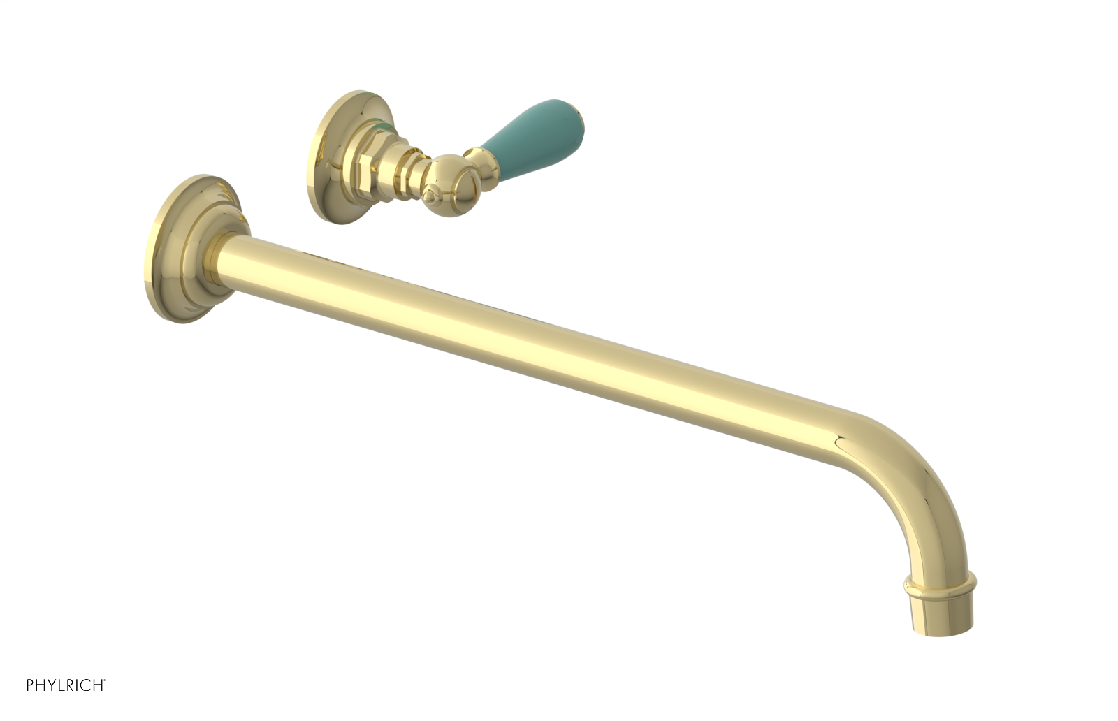 Phylrich Jamestown 14" Spout Single Handle Wall Lavatory Set