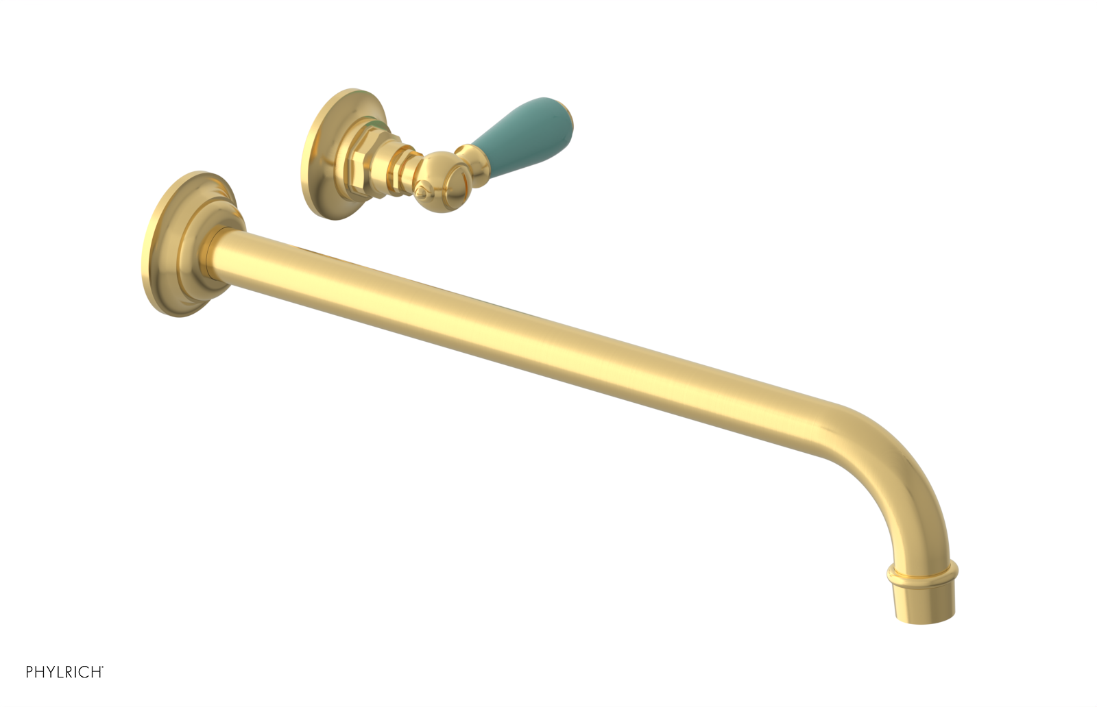 Phylrich Jamestown 14" Spout Single Handle Wall Lavatory Set by Phylrich