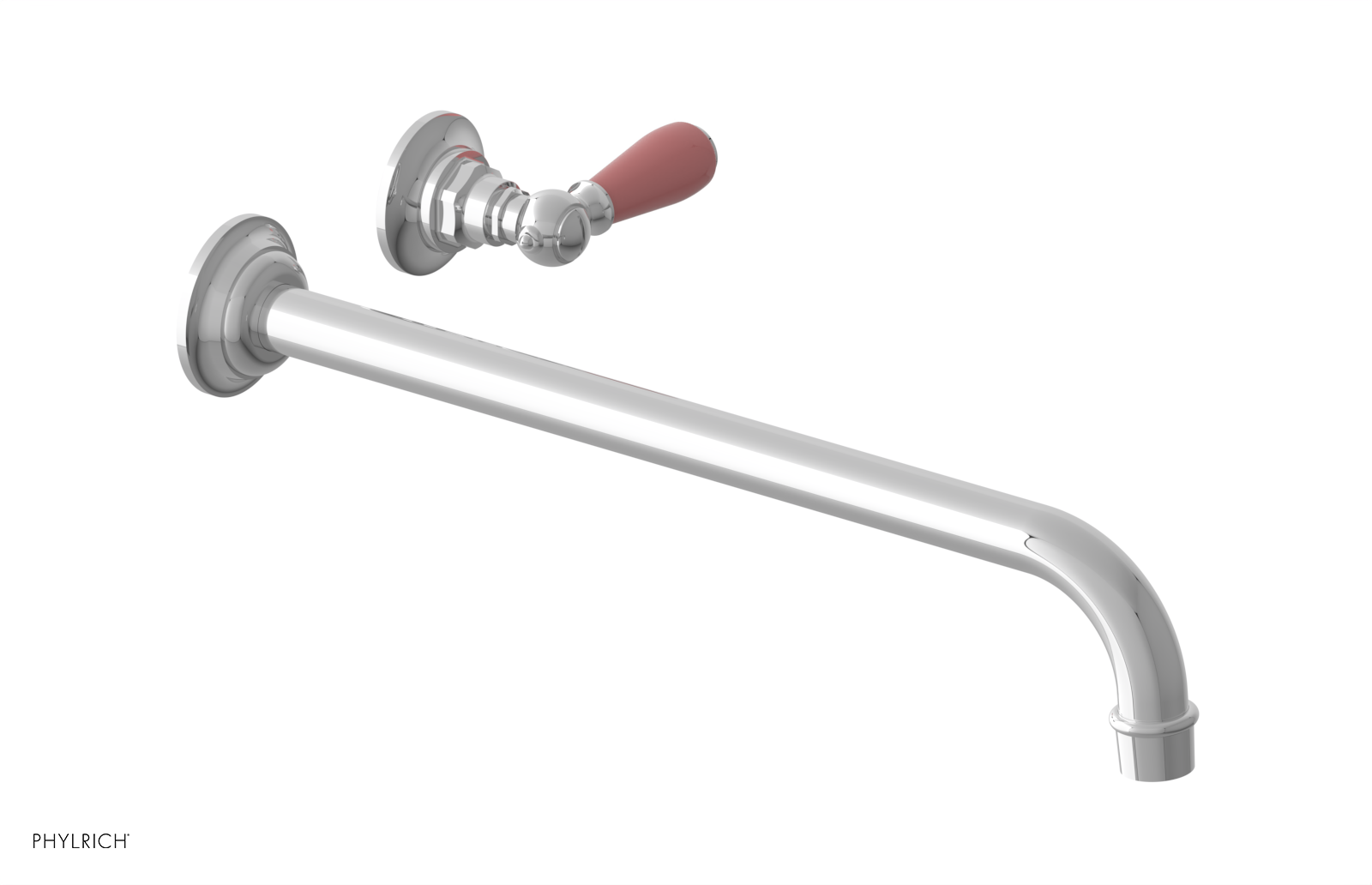 Phylrich Jamestown 14" Spout Single Handle Wall Lavatory Set