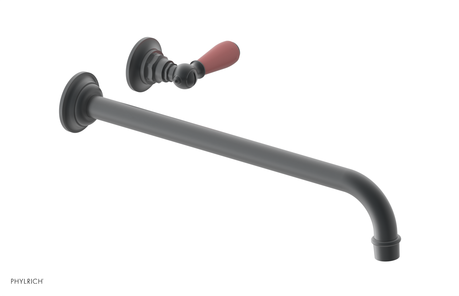 Phylrich Jamestown 14" Spout Single Handle Wall Lavatory Set