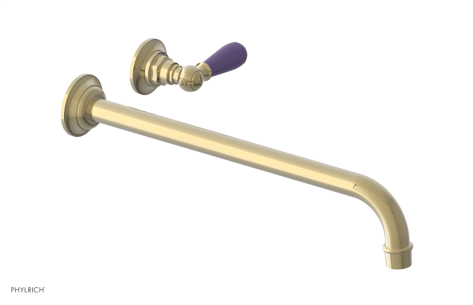 Phylrich Jamestown 14" Spout Single Handle Wall Lavatory Set by Phylrich