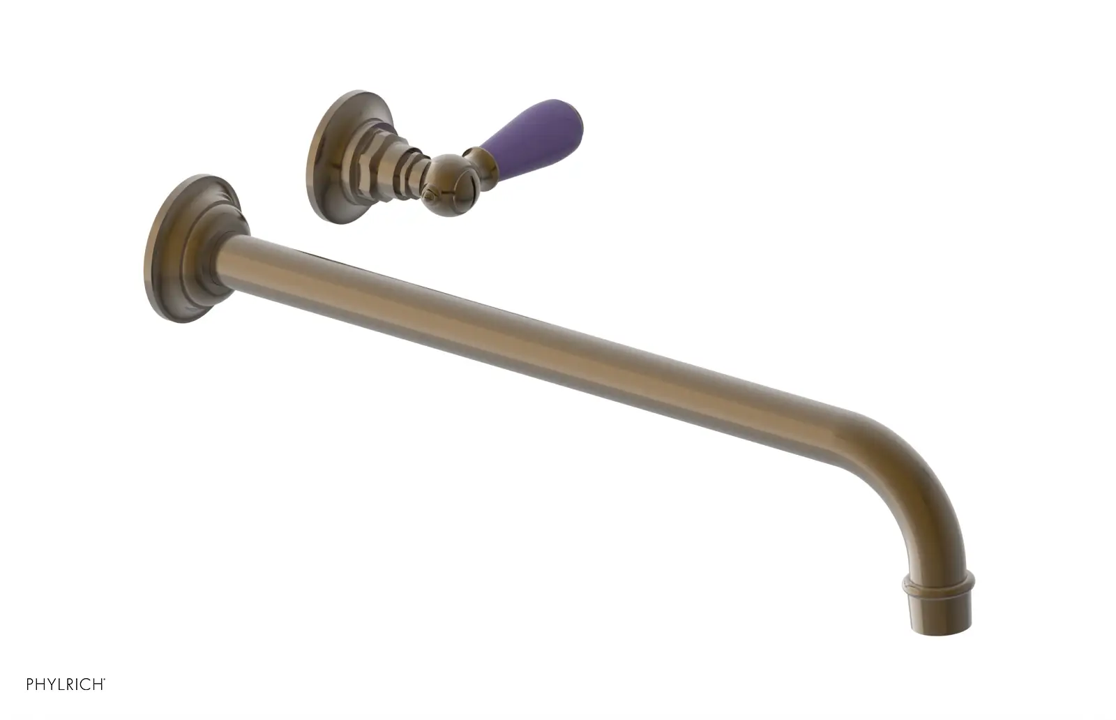 Phylrich Jamestown 14" Spout Single Handle Wall Lavatory Set by Phylrich