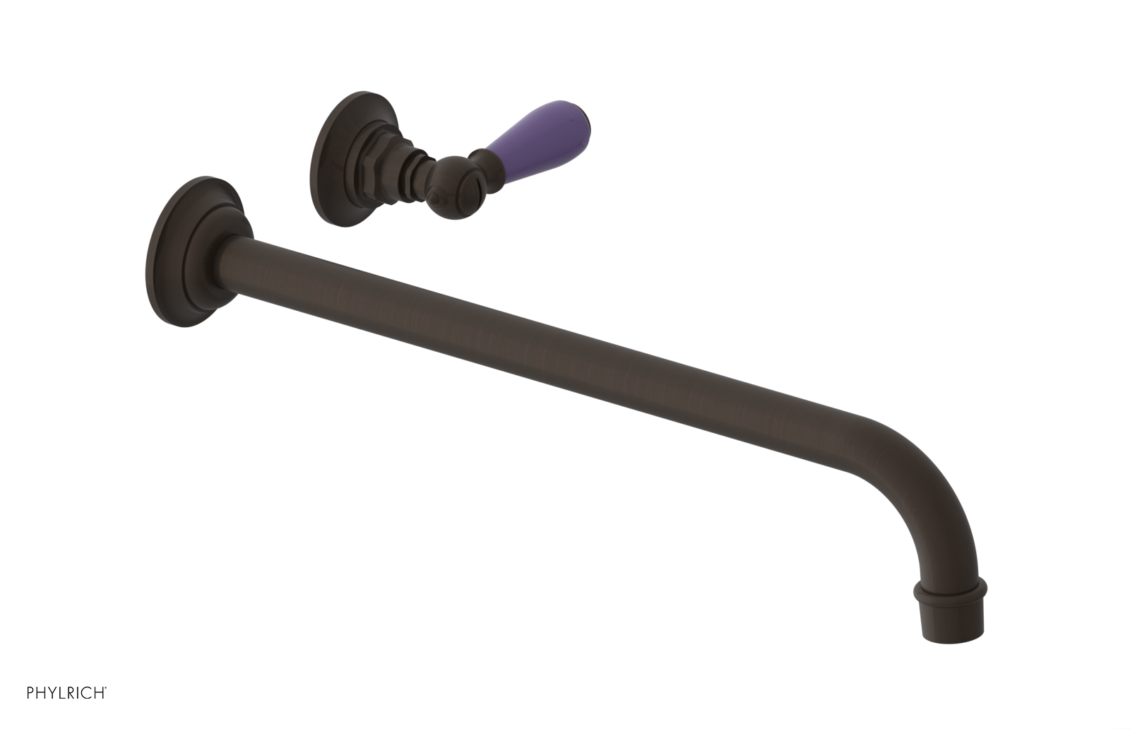 Phylrich Jamestown 14" Spout Single Handle Wall Lavatory Set