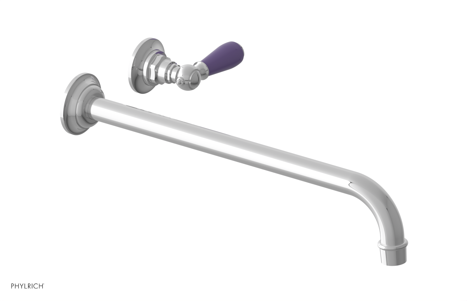 Phylrich Jamestown 14" Spout Single Handle Wall Lavatory Set by Phylrich