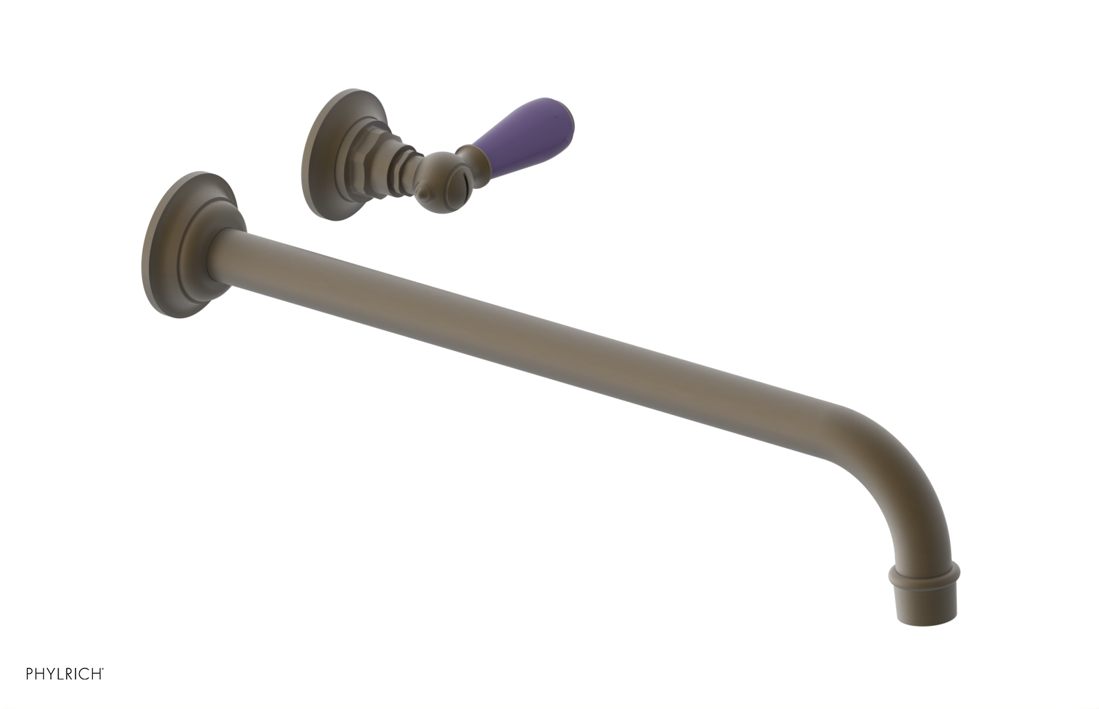 Phylrich Jamestown 14" Spout Single Handle Wall Lavatory Set by Phylrich