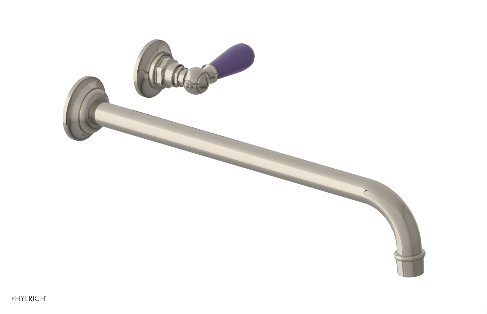 Phylrich Jamestown 14" Spout Single Handle Wall Lavatory Set by Phylrich