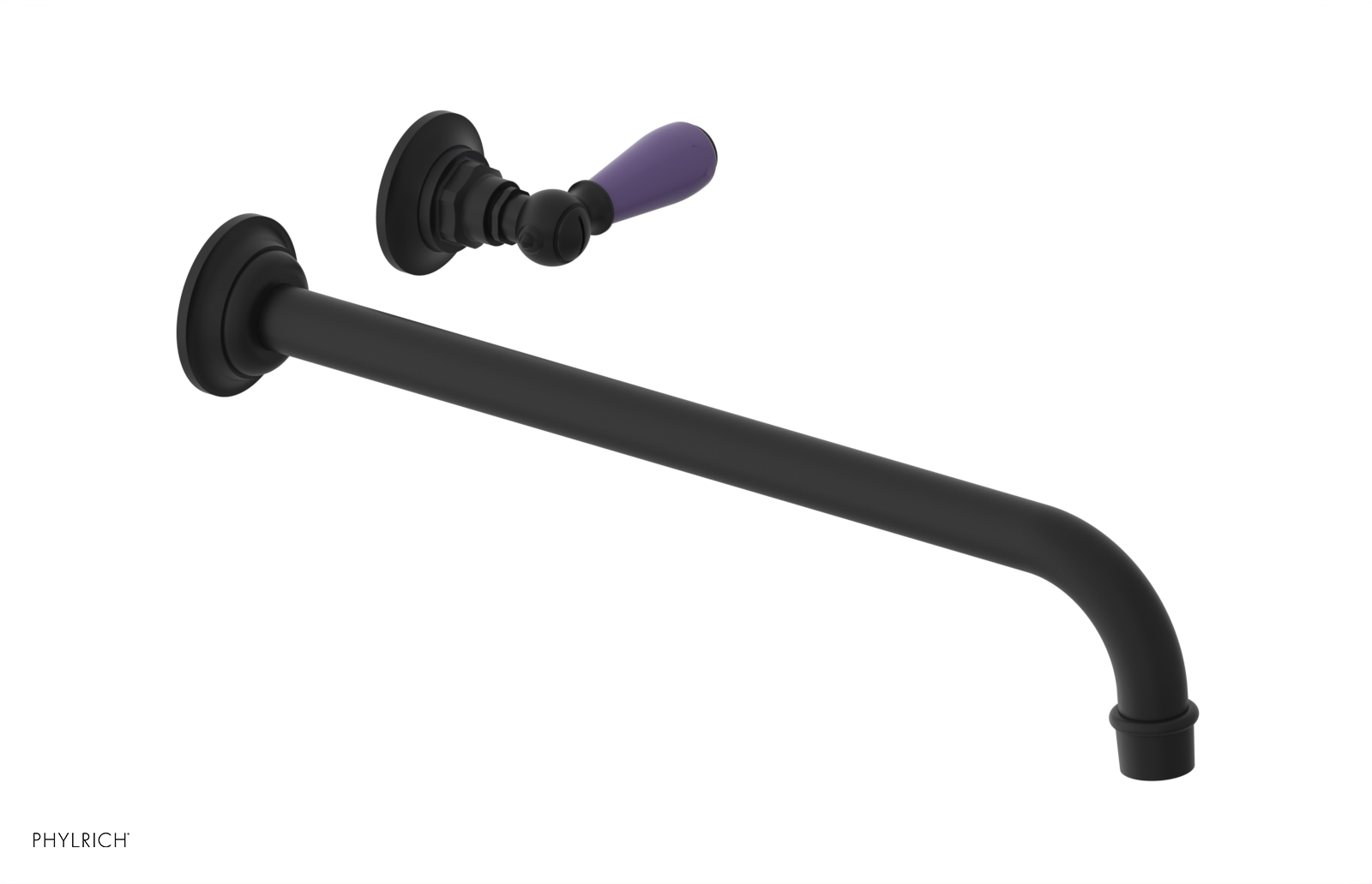 Phylrich Jamestown 14" Spout Single Handle Wall Lavatory Set