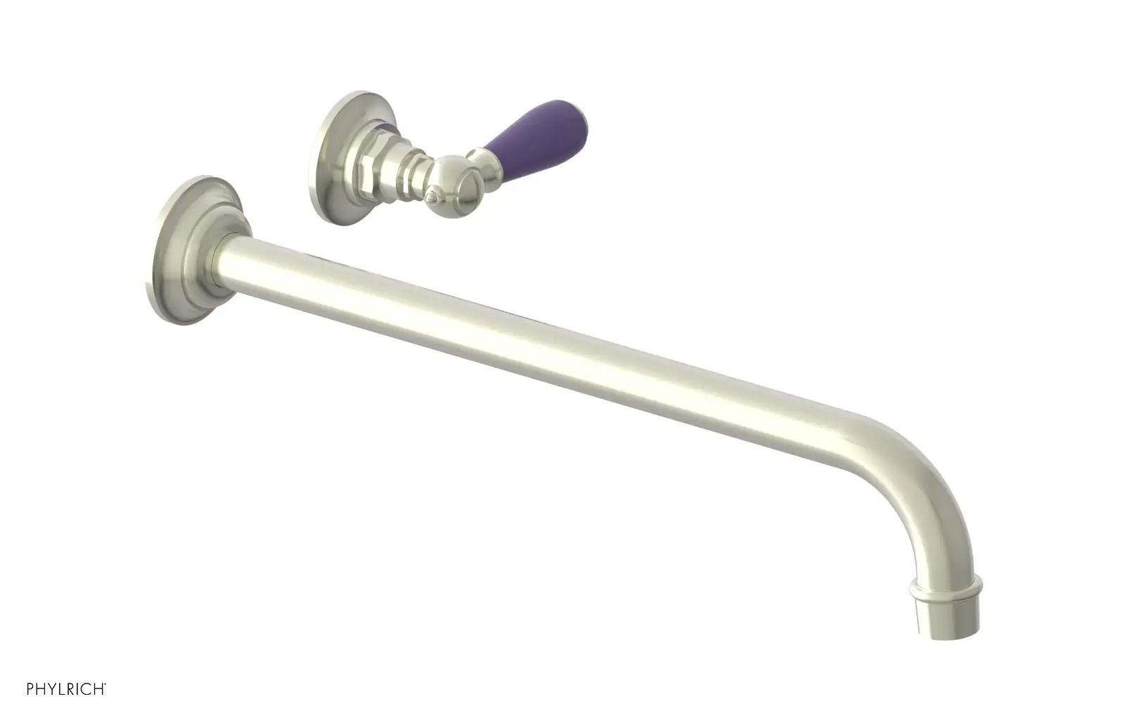 Phylrich Jamestown 14" Spout Single Handle Wall Lavatory Set by Phylrich