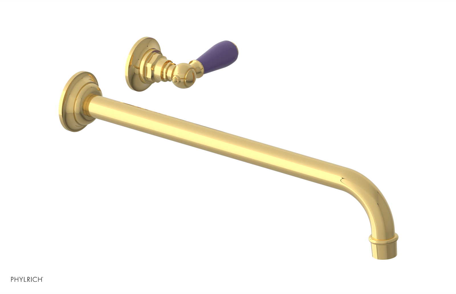 Phylrich Jamestown 14" Spout Single Handle Wall Lavatory Set by Phylrich
