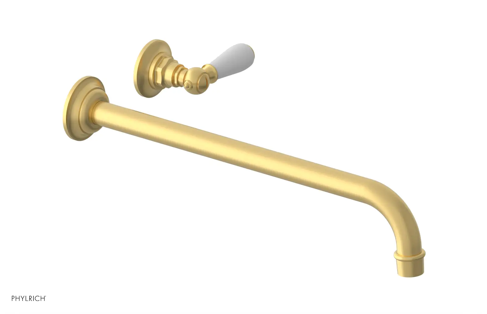 Phylrich Jamestown 14" Spout Single Handle Wall Lavatory Set by Phylrich
