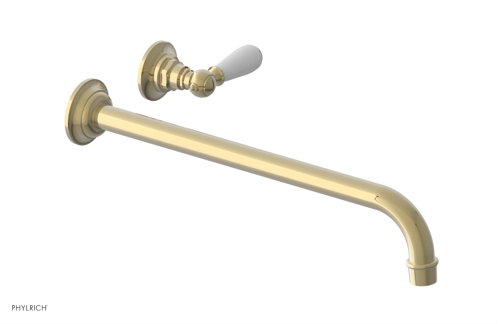 Phylrich Jamestown 14" Spout Single Handle Wall Lavatory Set