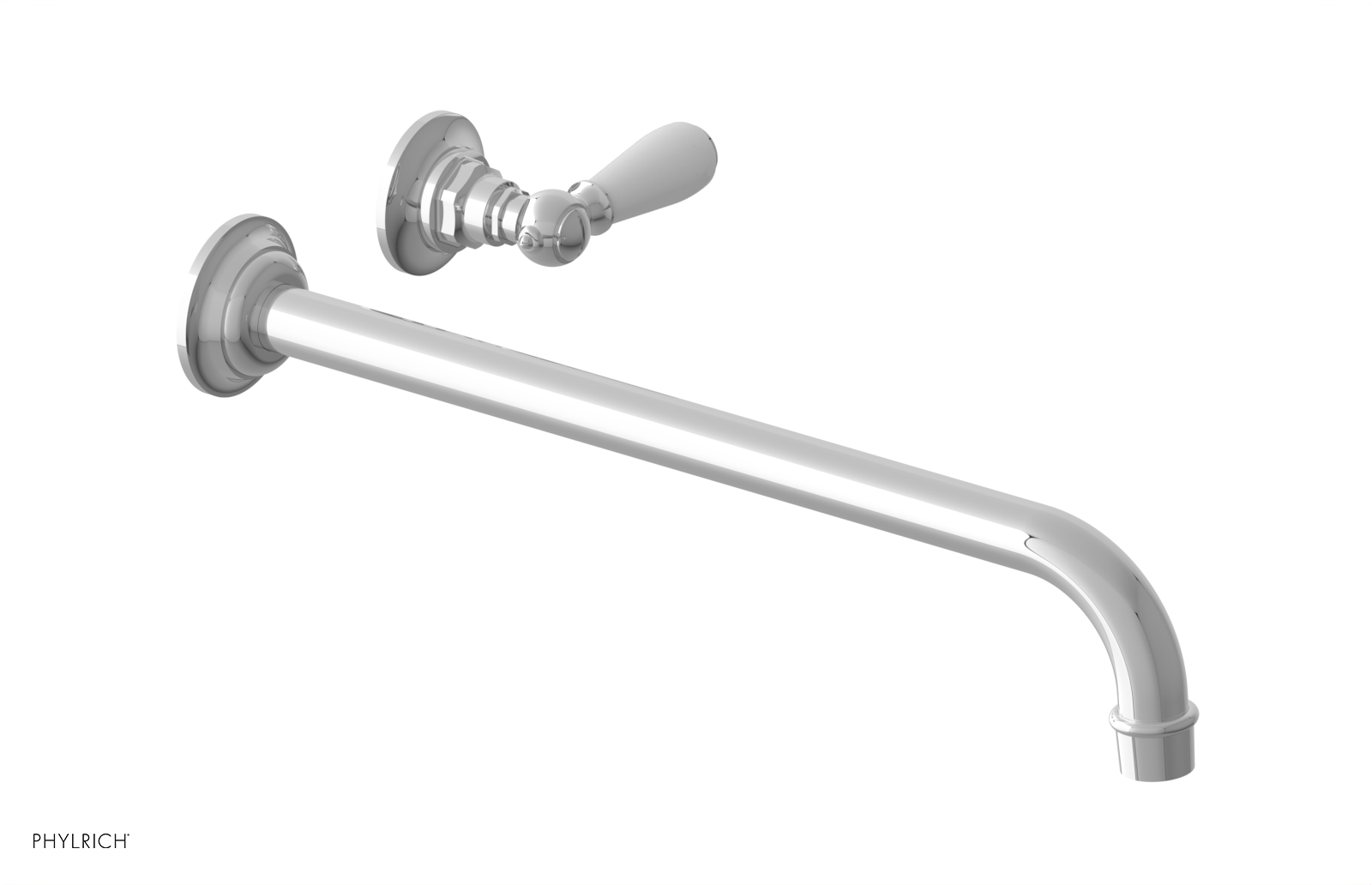 Phylrich Jamestown 14" Spout Single Handle Wall Lavatory Set