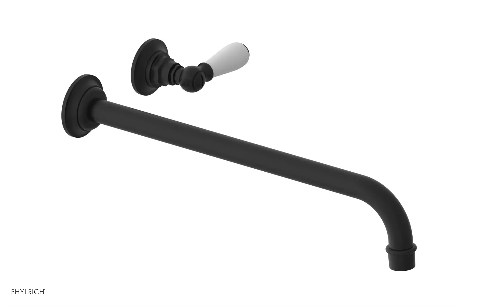 Phylrich Jamestown 14" Spout Single Handle Wall Lavatory Set by Phylrich