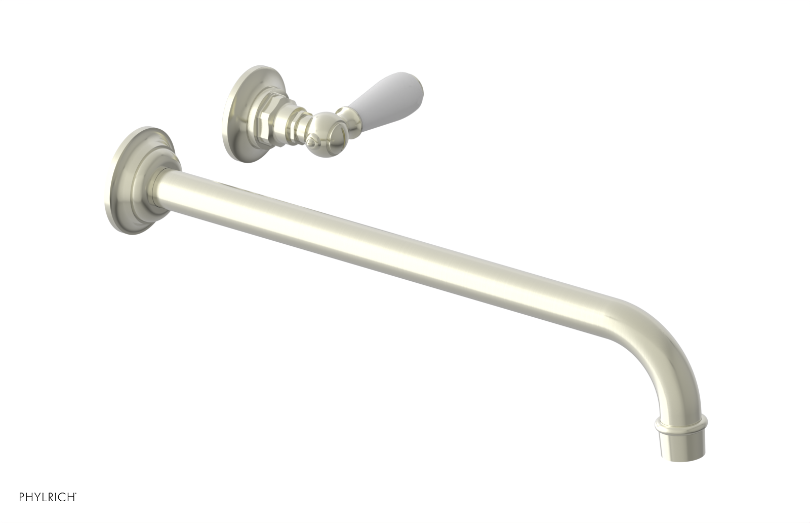 Phylrich Jamestown 14" Spout Single Handle Wall Lavatory Set