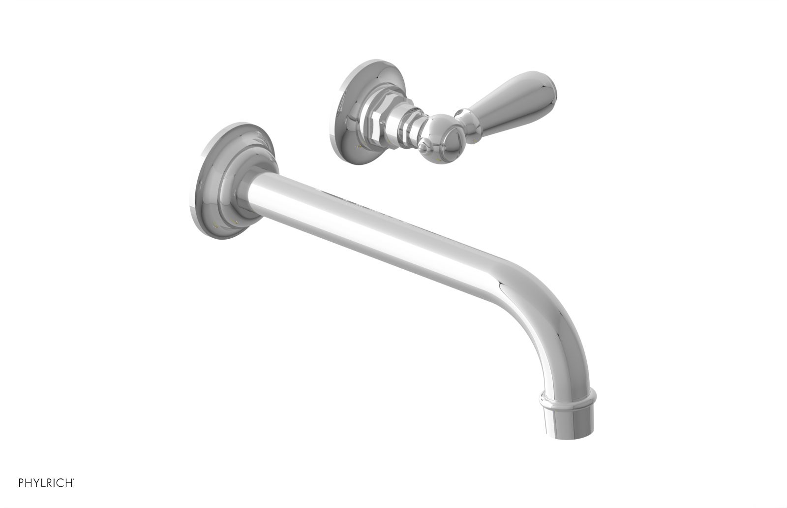polished chrome bathroom faucet