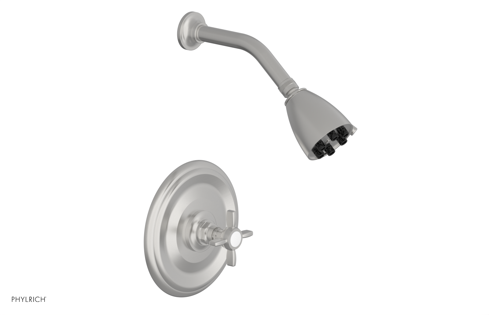 Phylrich Jamestown Pressure Balance Shower Set with Cross Handle by Phylrich