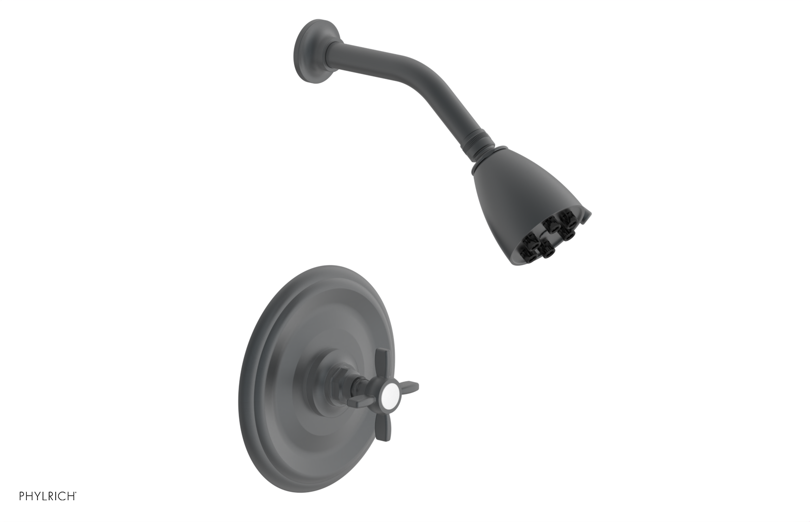 Phylrich Jamestown Pressure Balance Shower Set with Cross Handle by Phylrich