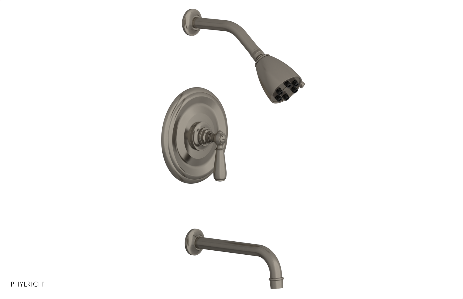 Phylrich Jamestown Pressure Balance Tub and Shower Set with Lever Handle