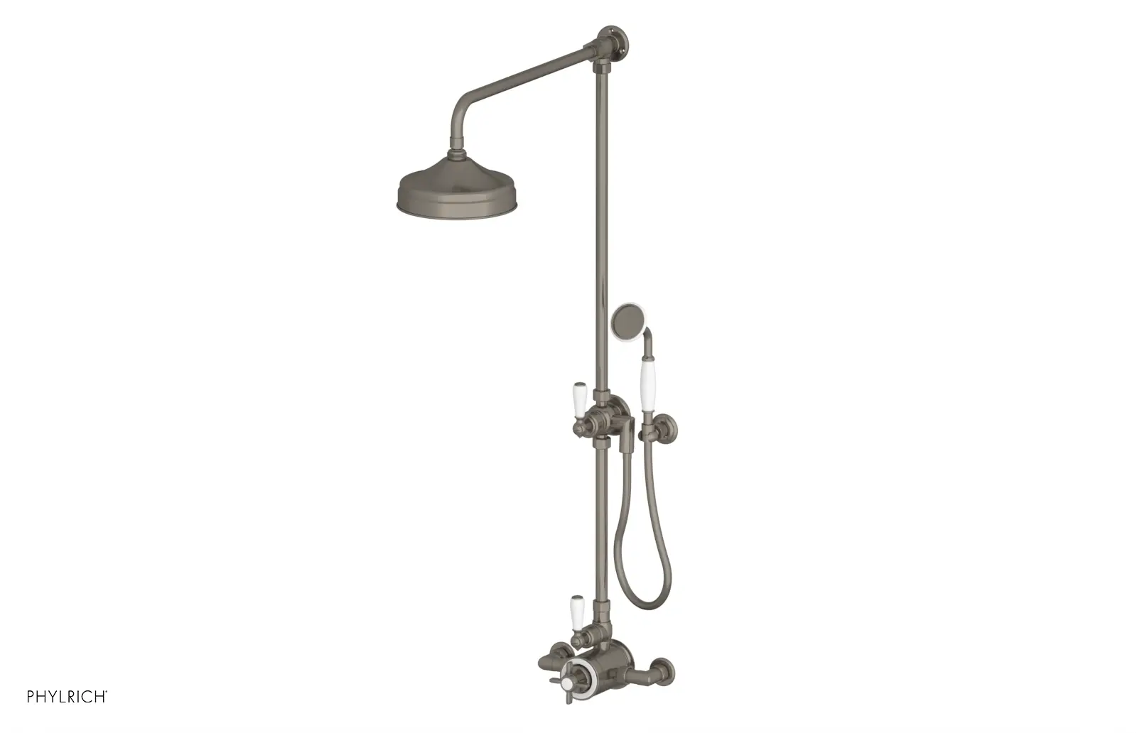 Phylrich Jamestown Exposed Shower with Hand Shower by Phylrich