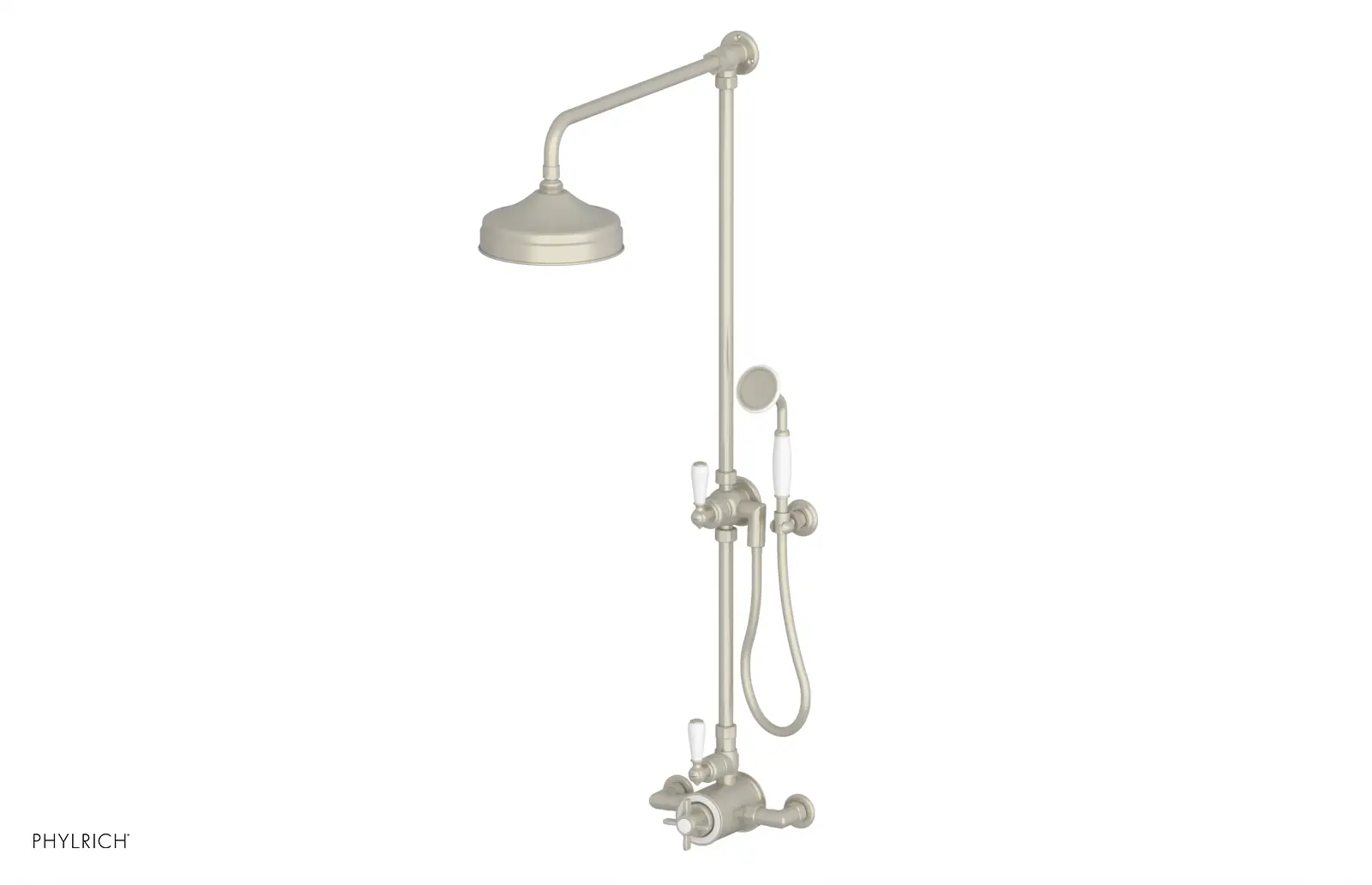 Phylrich Jamestown Exposed Shower with Hand Shower by Phylrich