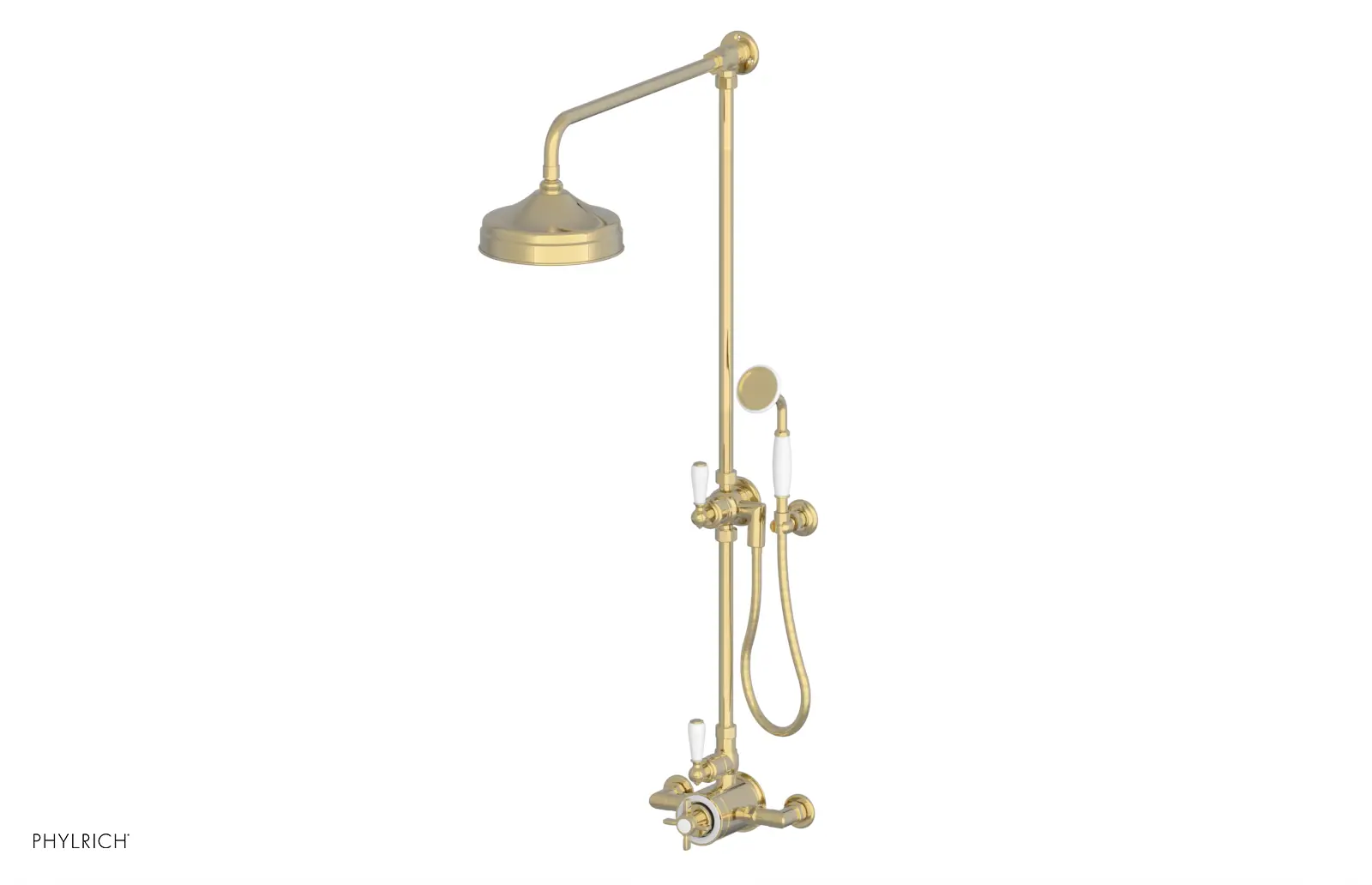 Phylrich Jamestown Exposed Shower with Hand Shower by Phylrich