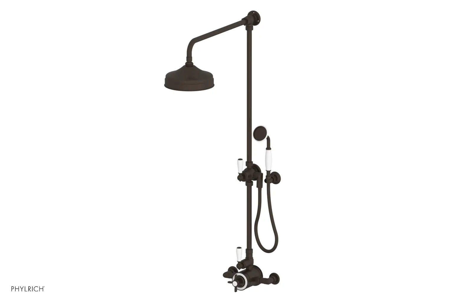 Phylrich Jamestown Exposed Shower with Hand Shower by Phylrich