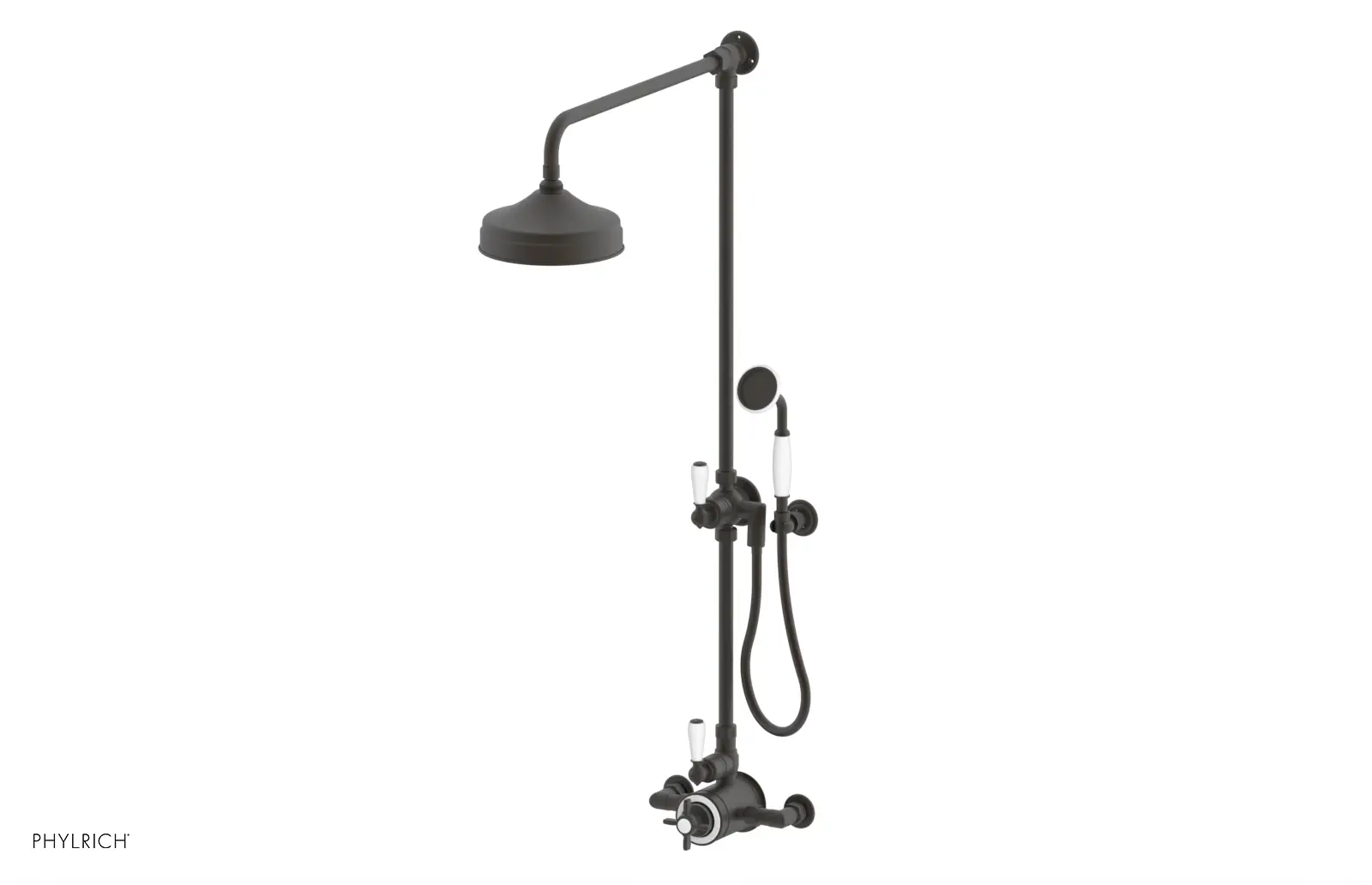 Phylrich Jamestown Exposed Shower with Hand Shower by Phylrich
