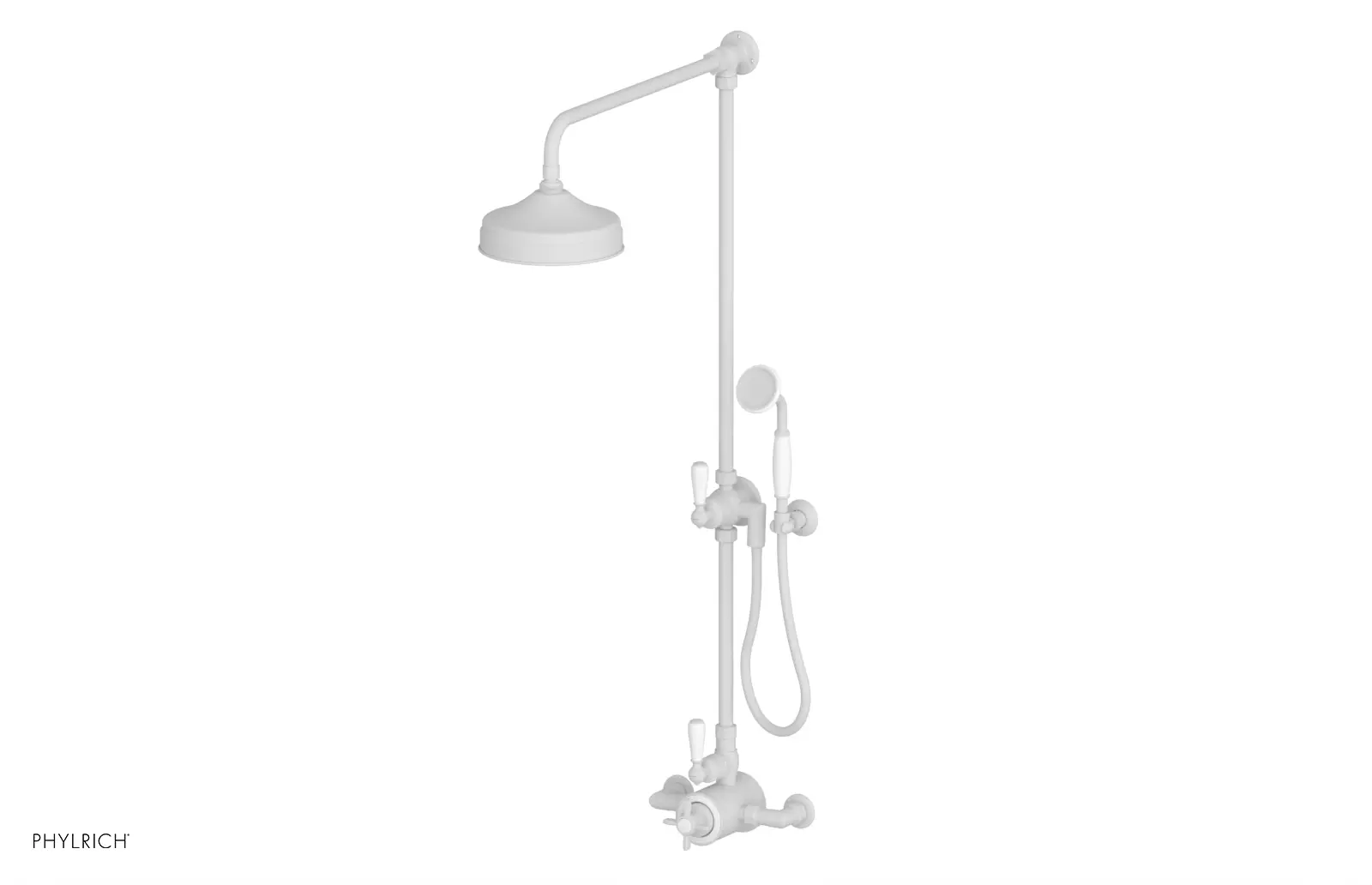 Phylrich Jamestown Exposed Shower with Hand Shower by Phylrich