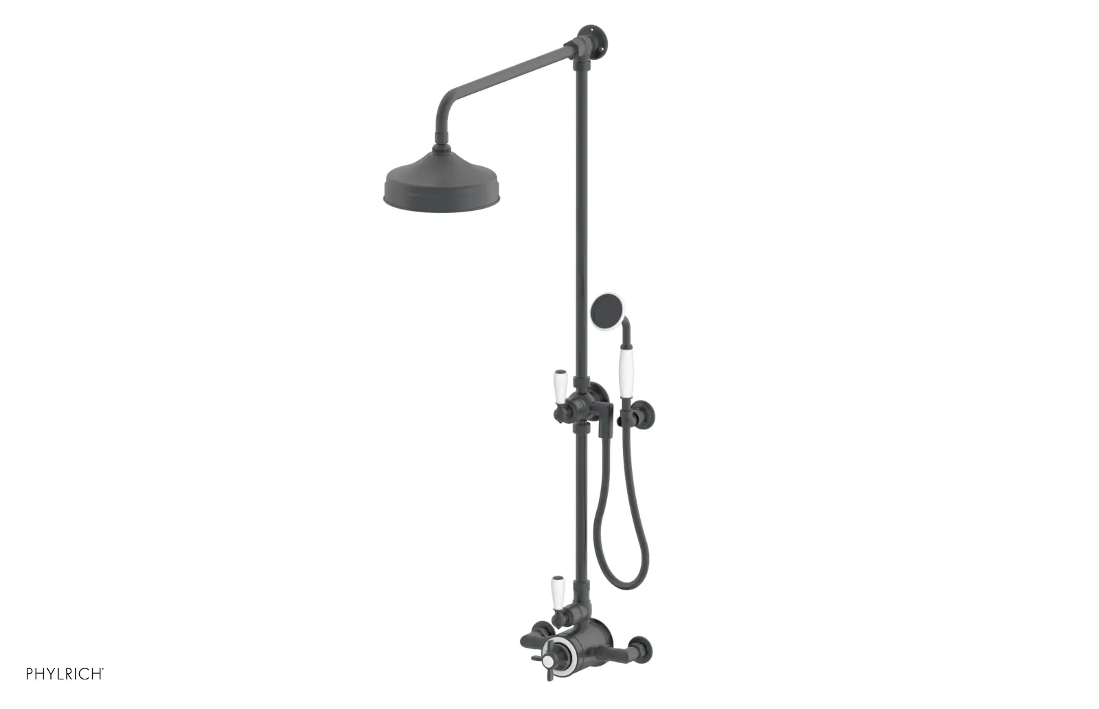 Phylrich Jamestown Exposed Shower with Hand Shower by Phylrich