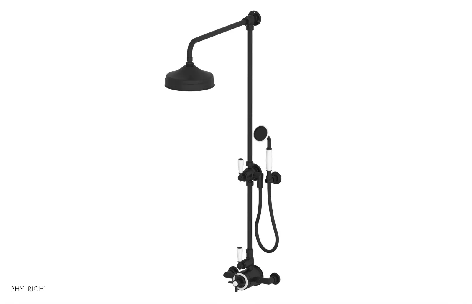 Phylrich Jamestown Exposed Shower with Hand Shower by Phylrich