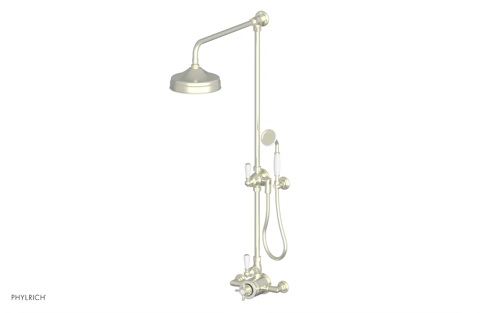 Phylrich Jamestown Exposed Shower with Hand Shower by Phylrich